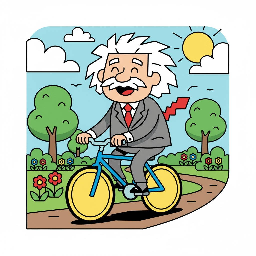 andando de bicicleta no parque