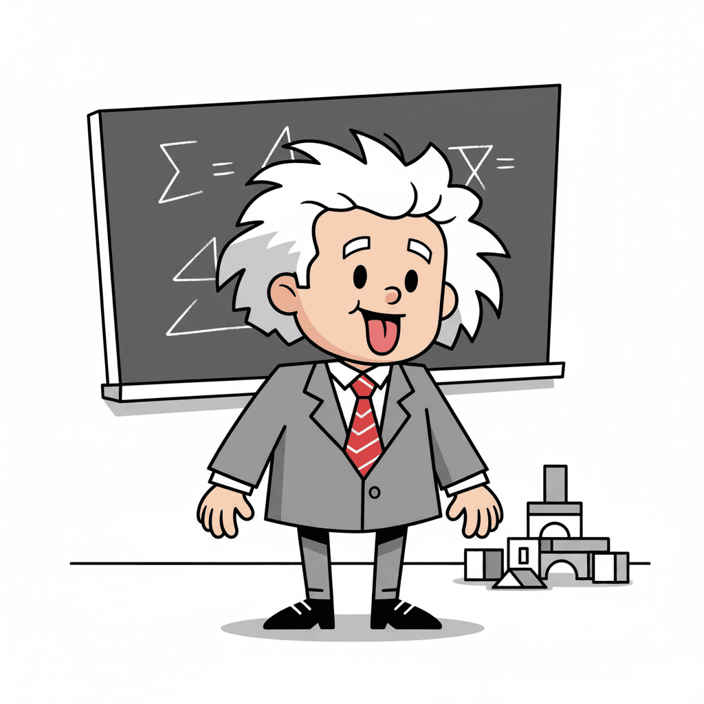 mostrando a língua de brincadeira