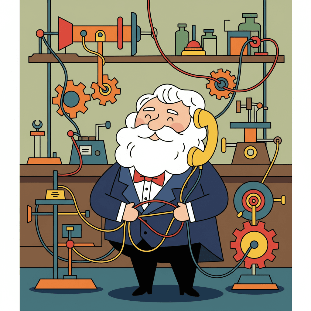 trabalhando com fios em seu laboratório