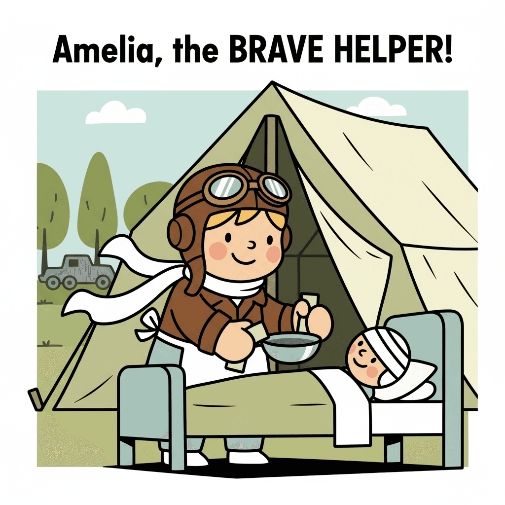 trabalhando como auxiliar de enfermagem durante a 1ª Guerra Mundial