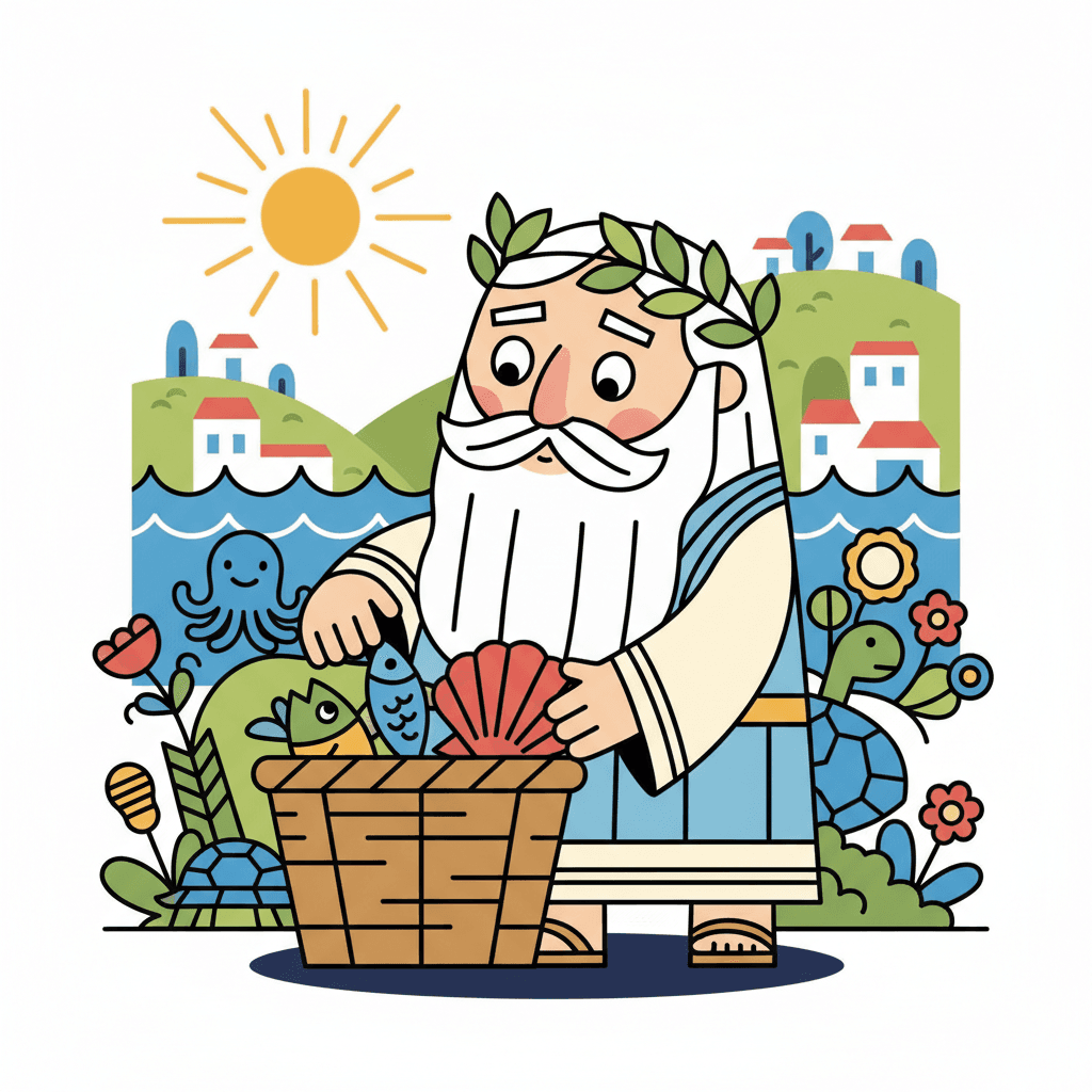 coletando espécimes biológicos em Lesbos