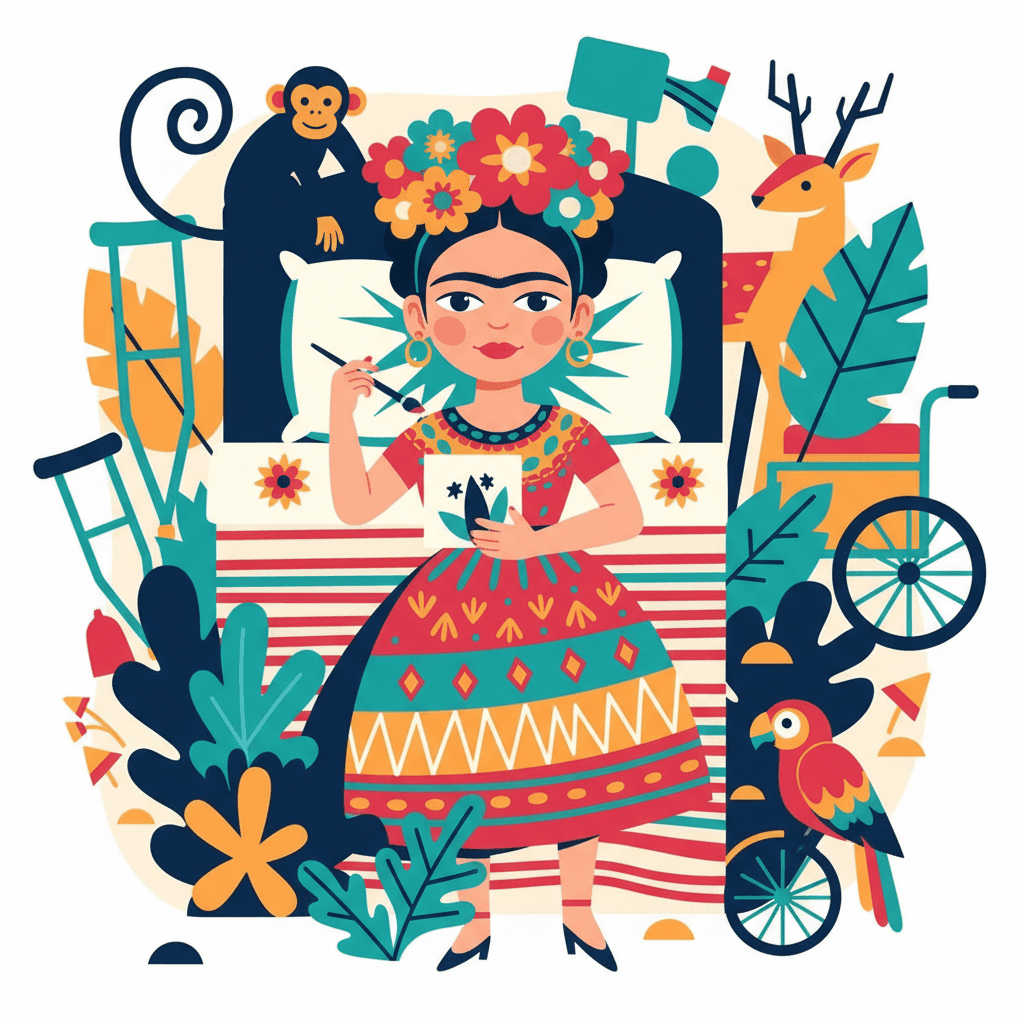 pintando na cama enquanto me recupero