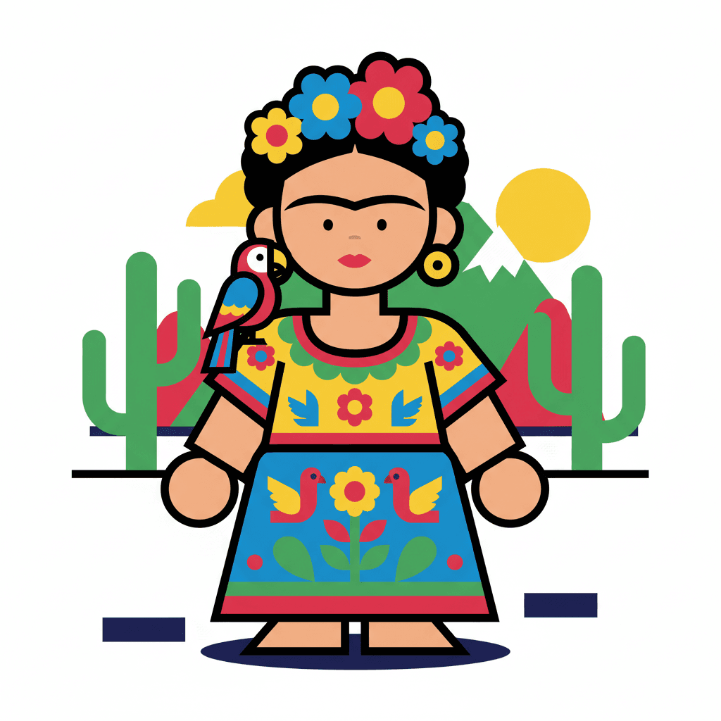 segurando um papagaio no ombro