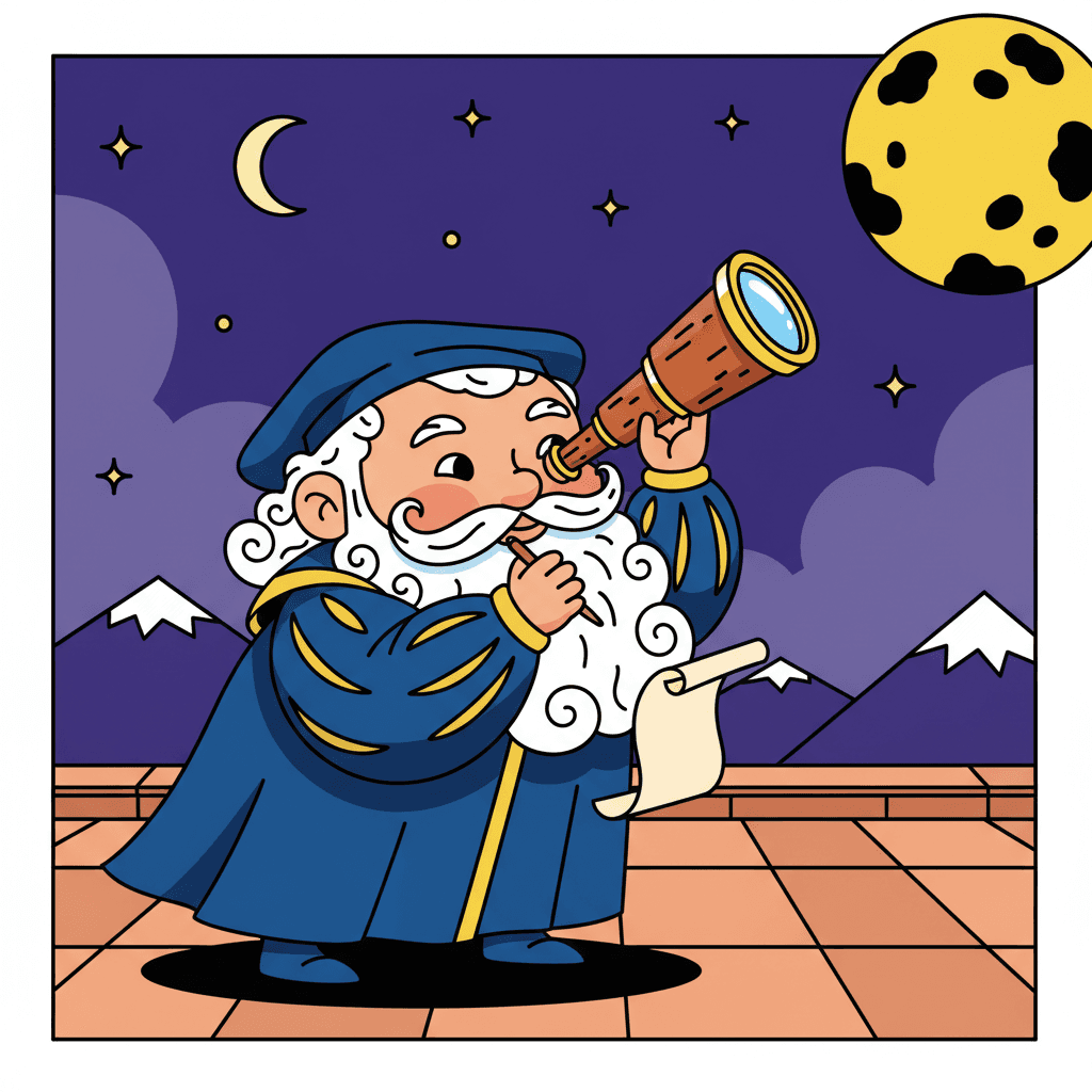 observando manchas solares através de um telescópio