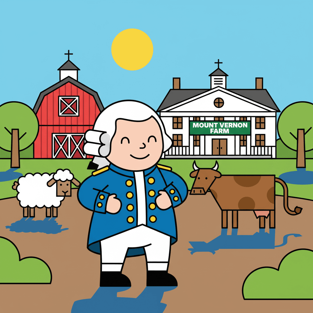 retirando-se para sua fazenda em Mount Vernon