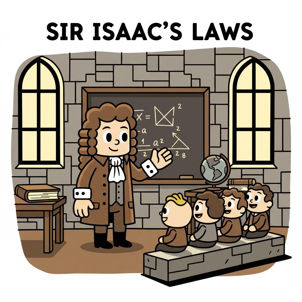 dando aula para alunos em um salão de pedra