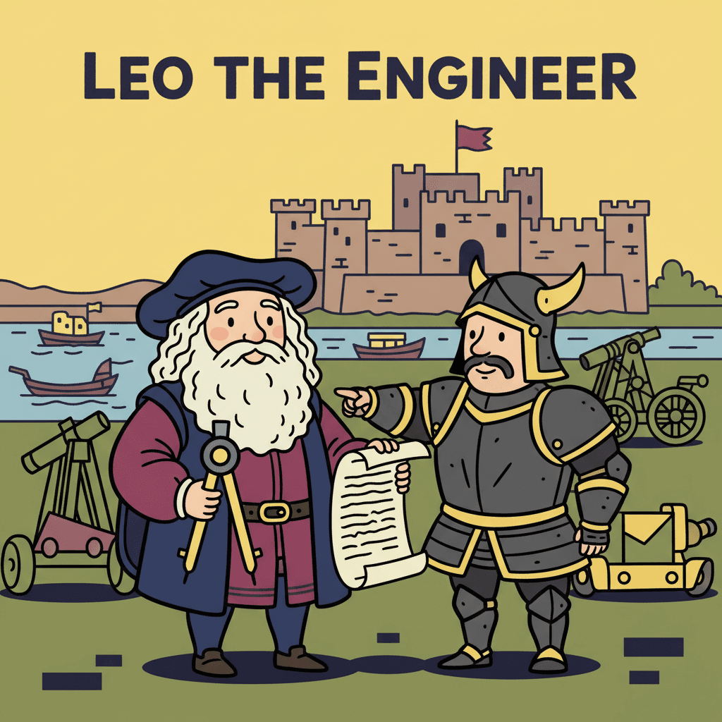 servindo como engenheiro militar para Cesare Borgia