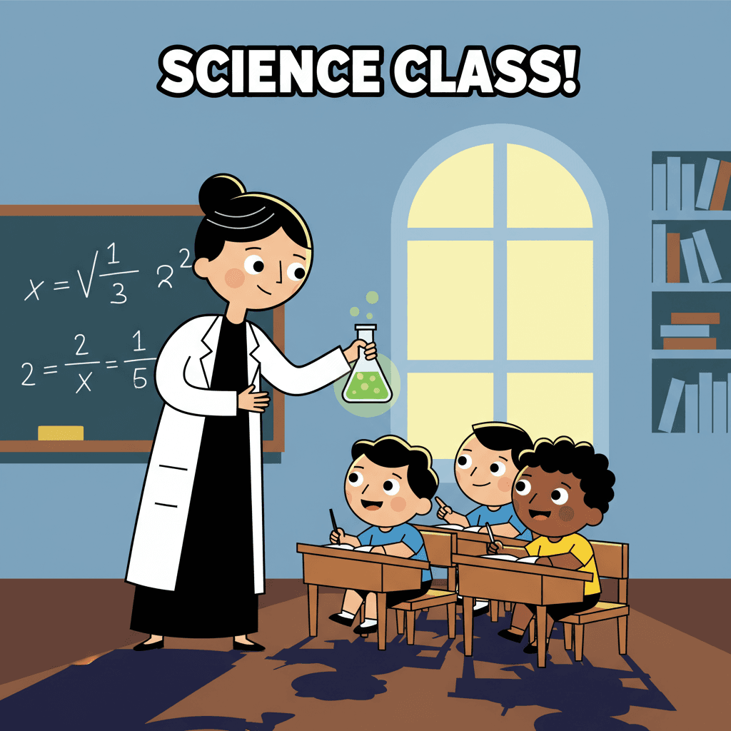 ensinando alunos na sala de aula