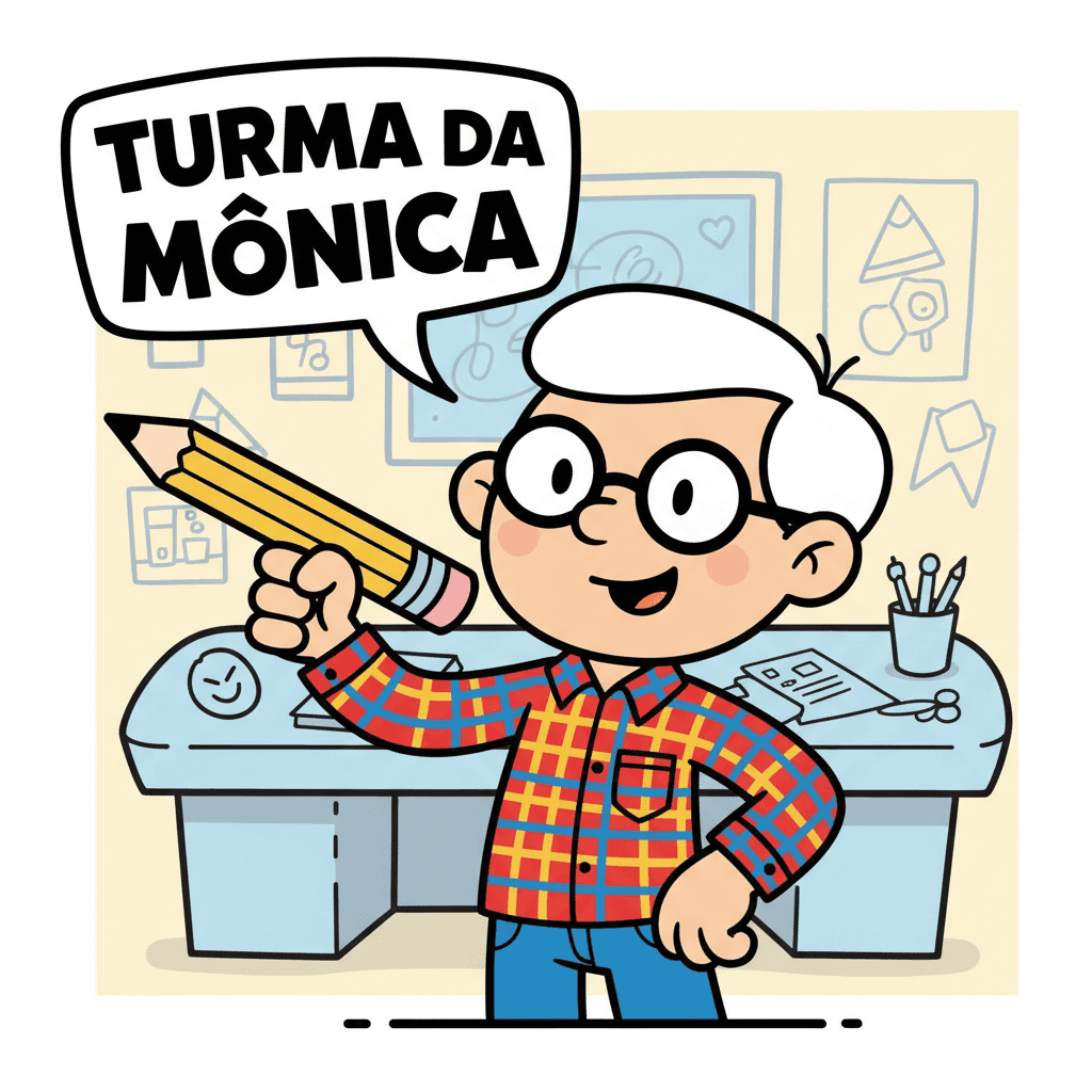 posando para foto com um lápis na mão