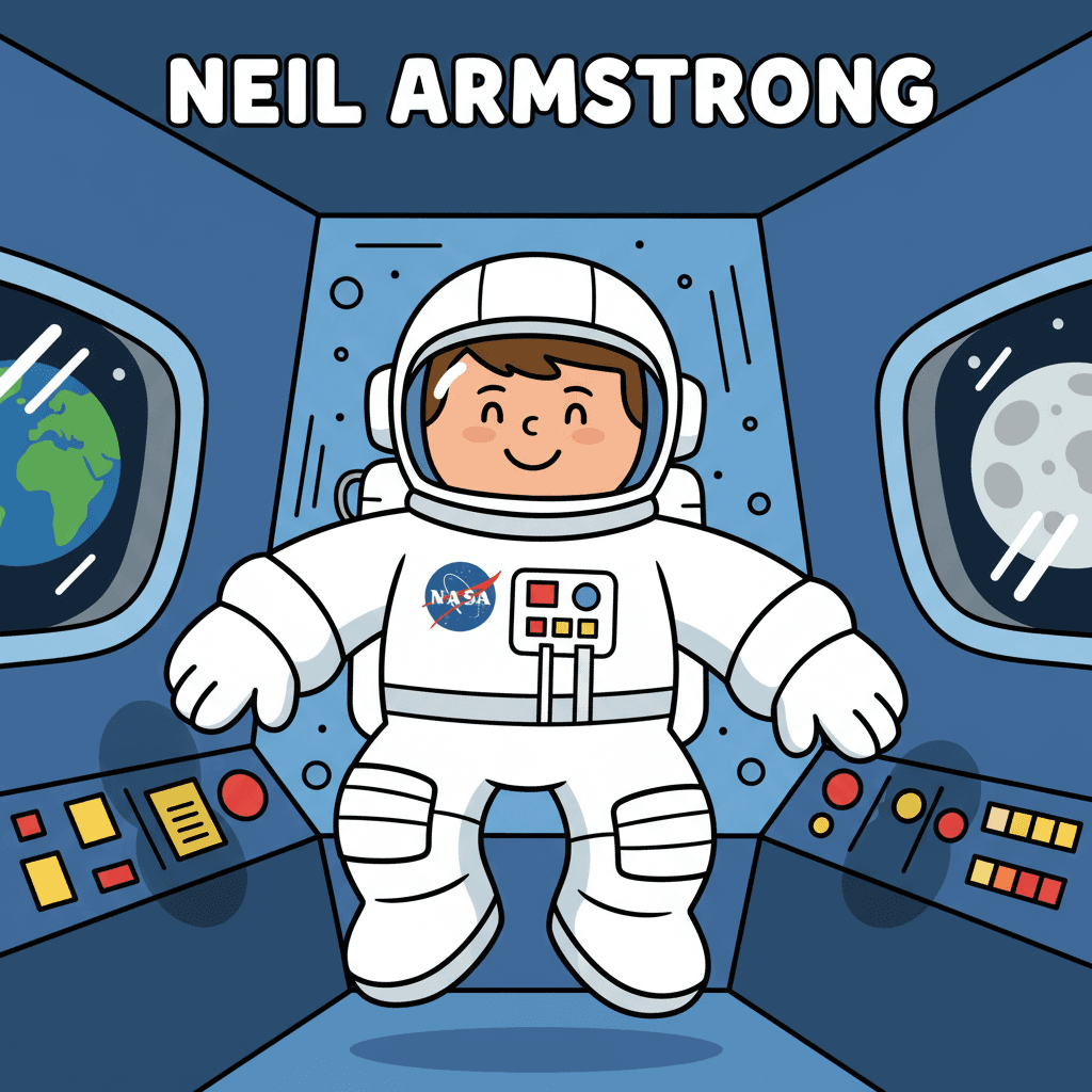 flutuando em gravidade zero na cápsula