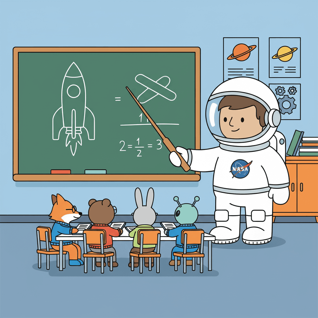 ensinando engenharia aeroespacial em uma universidade