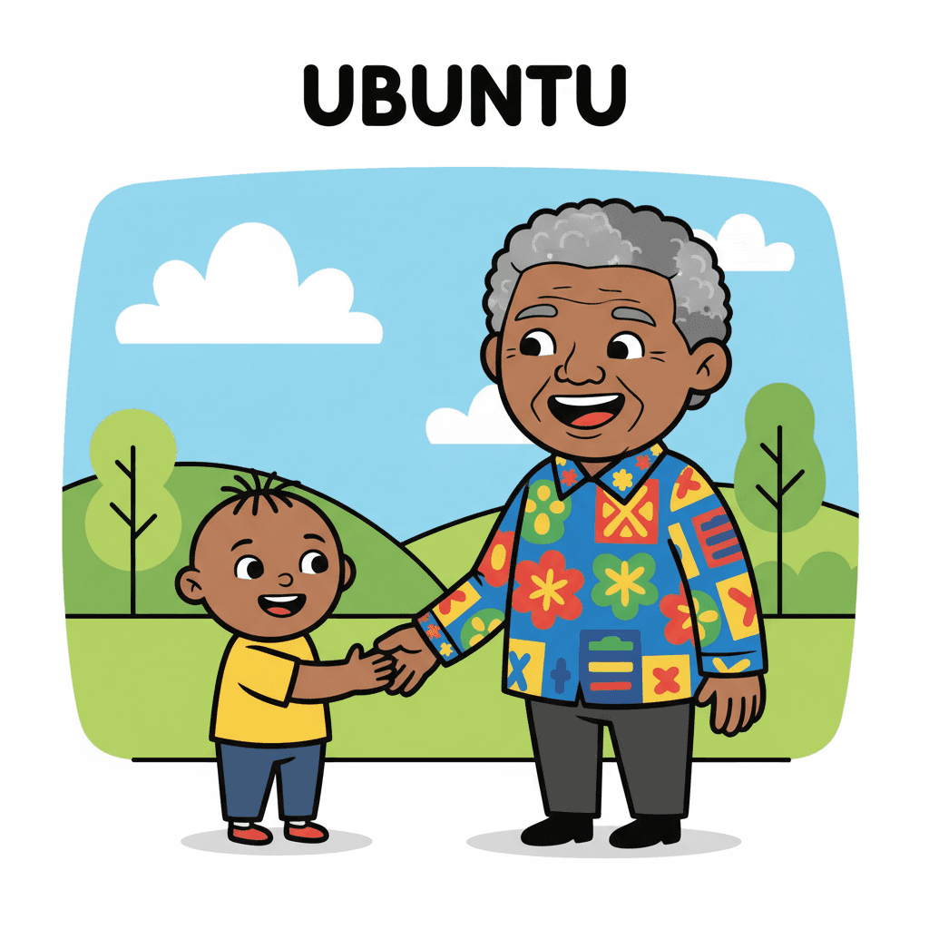 sorrindo ao apertar mãos