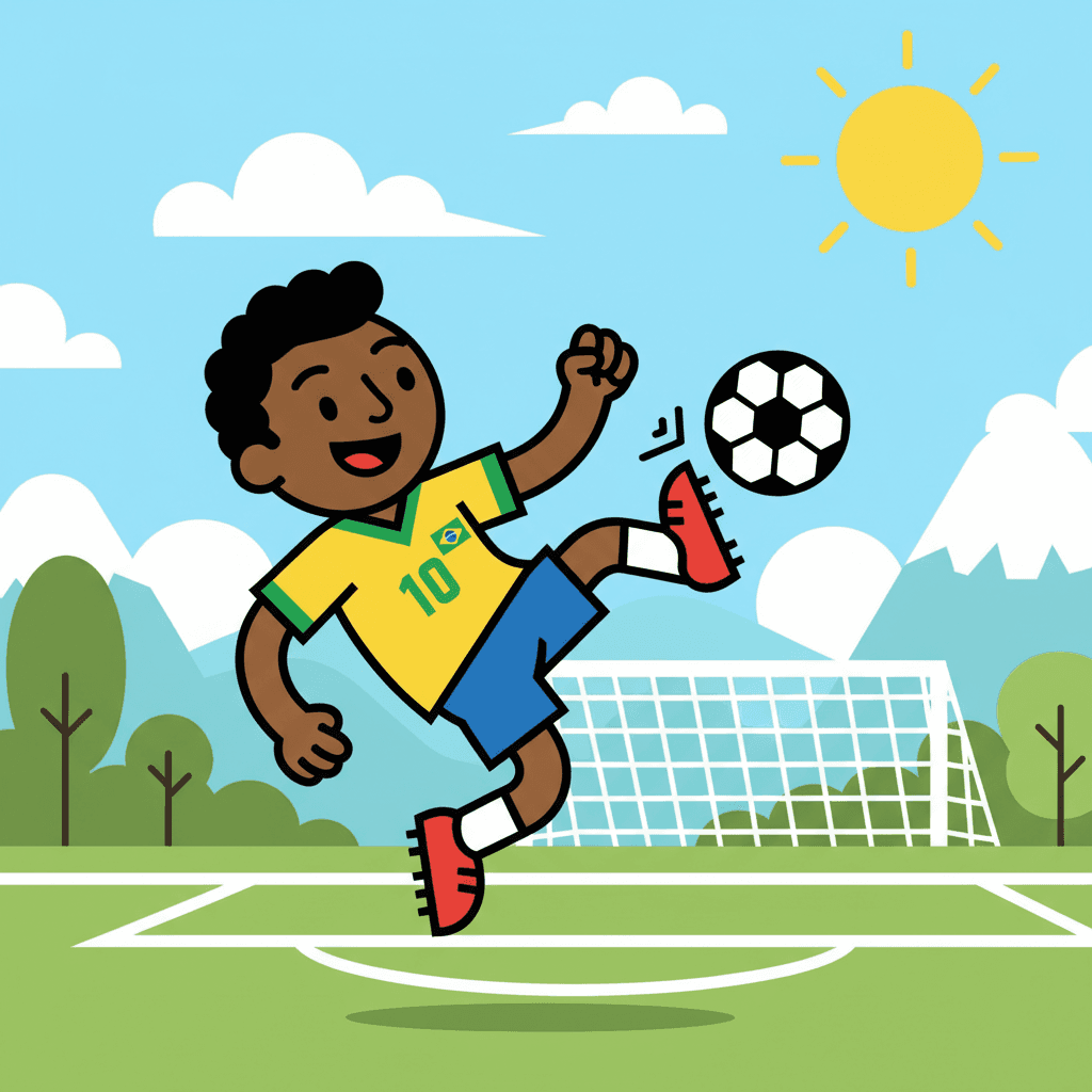 fazendo um gol de bicicleta no campo