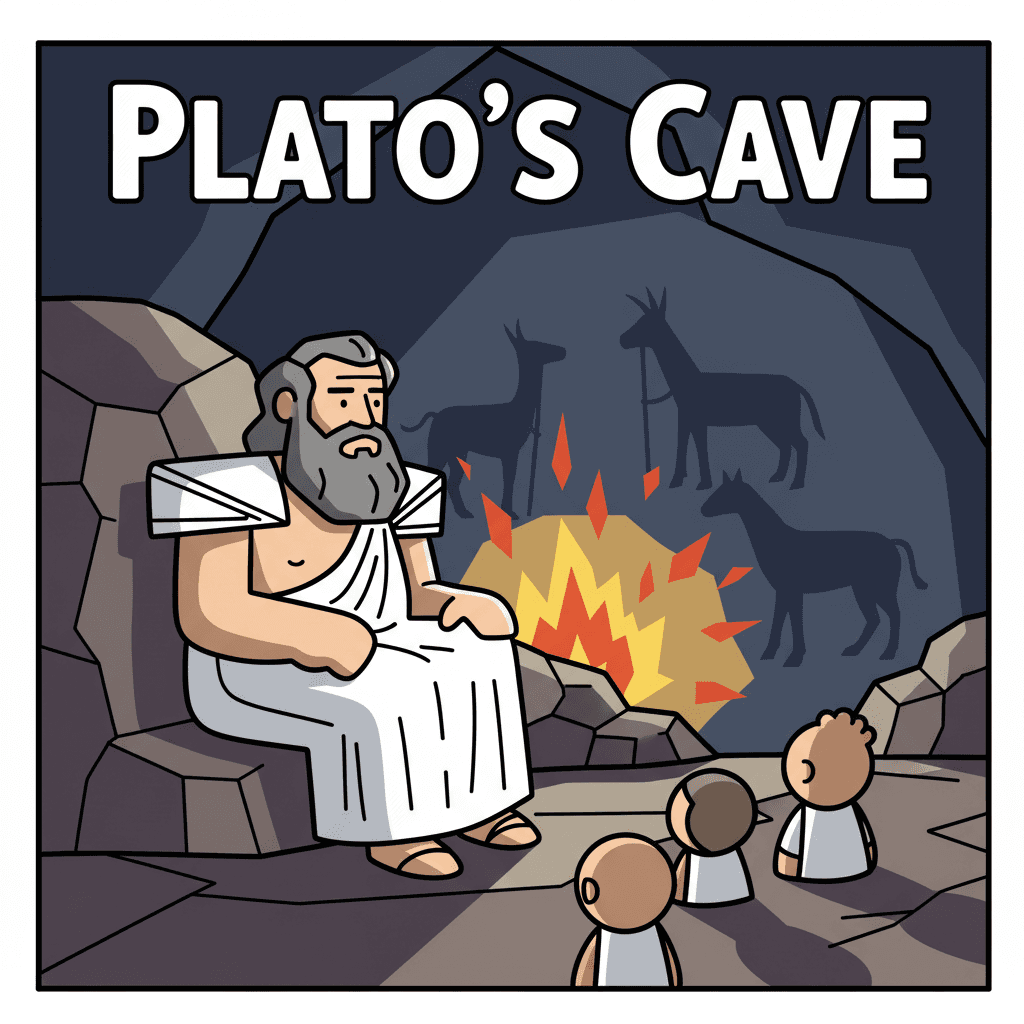 sentado em uma caverna (alegoria)