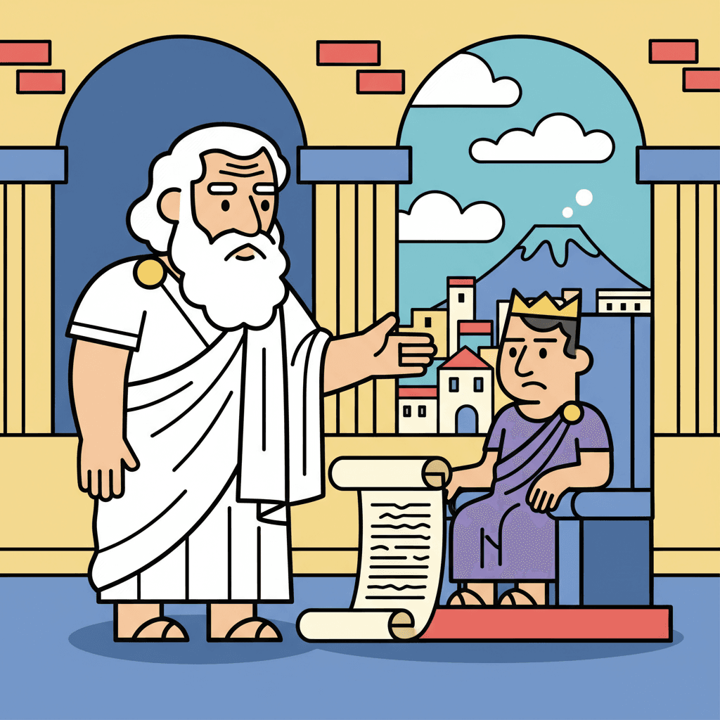 aconselhando o tirano de Siracusa