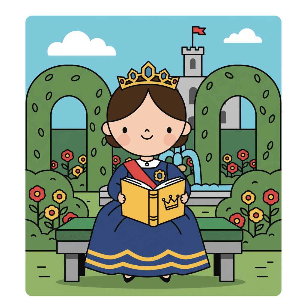 lendo no jardim imperial