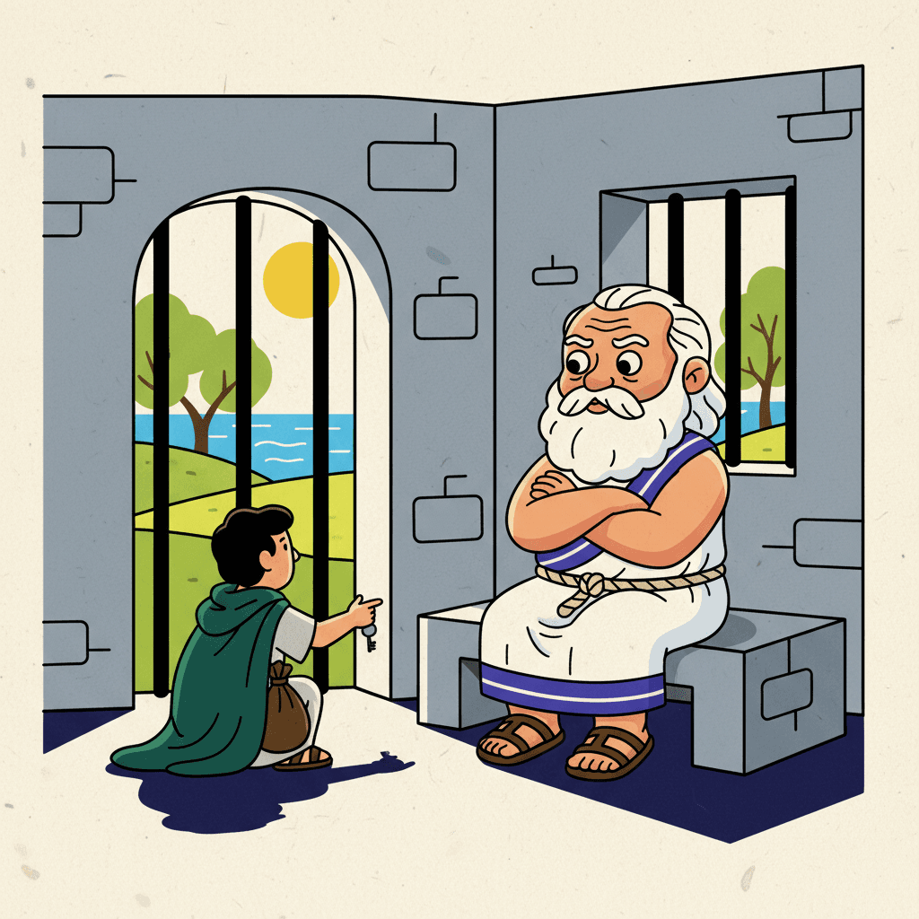 recusando-se a fugir da prisão