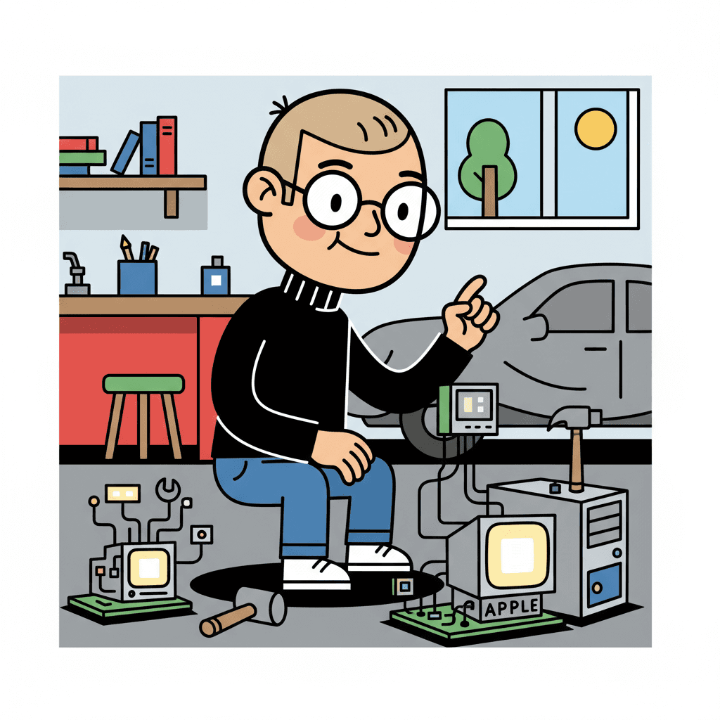 construindo o primeiro computador Apple em uma garagem