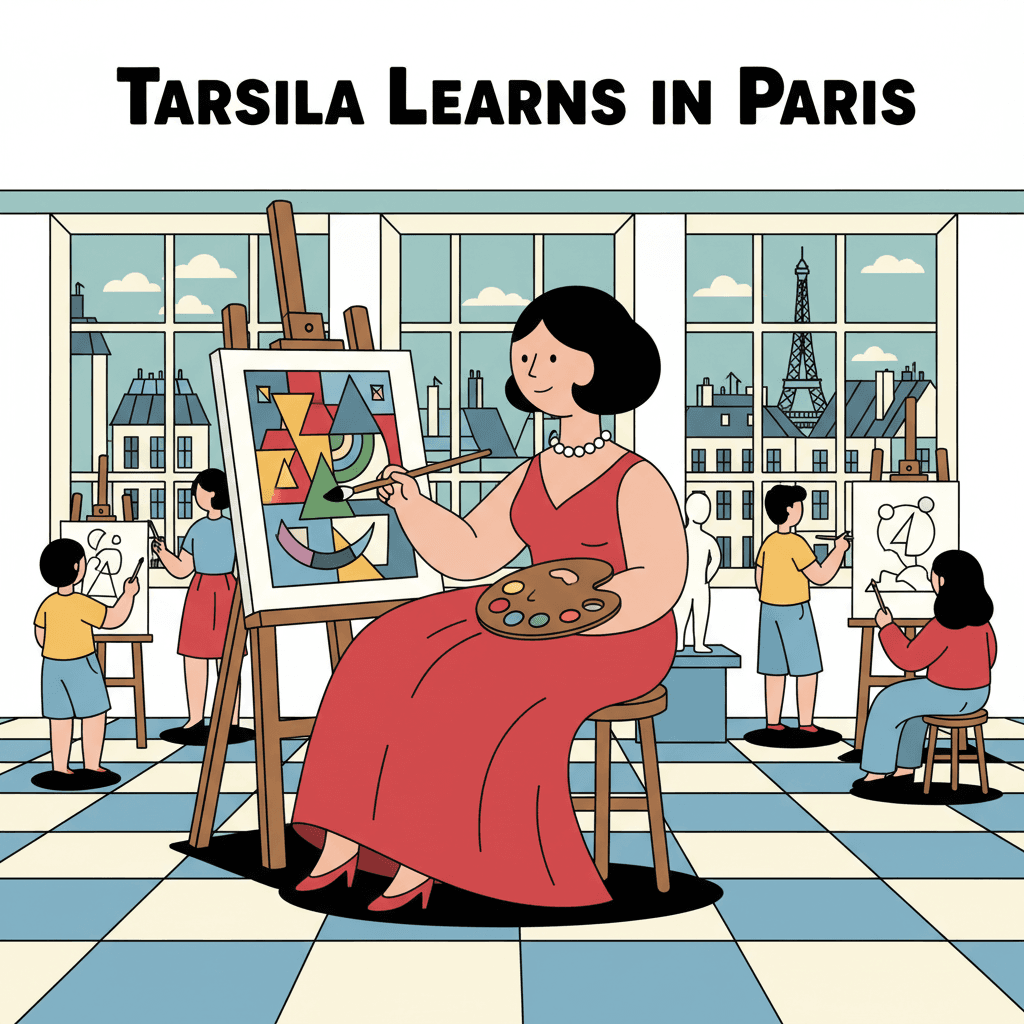 estudando arte nas Academias de Paris